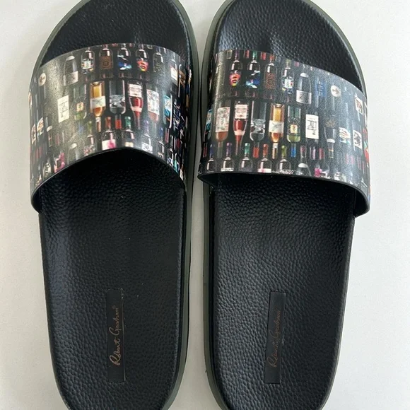 Robert Graham SHIRAZ Wine Bottle Slide Sandals Slip On Size 12 - Picture 14 of 16
